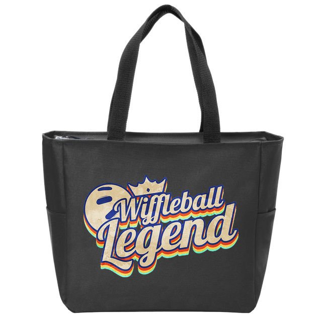 Wiffleball Legend Retro Zip Tote Bag