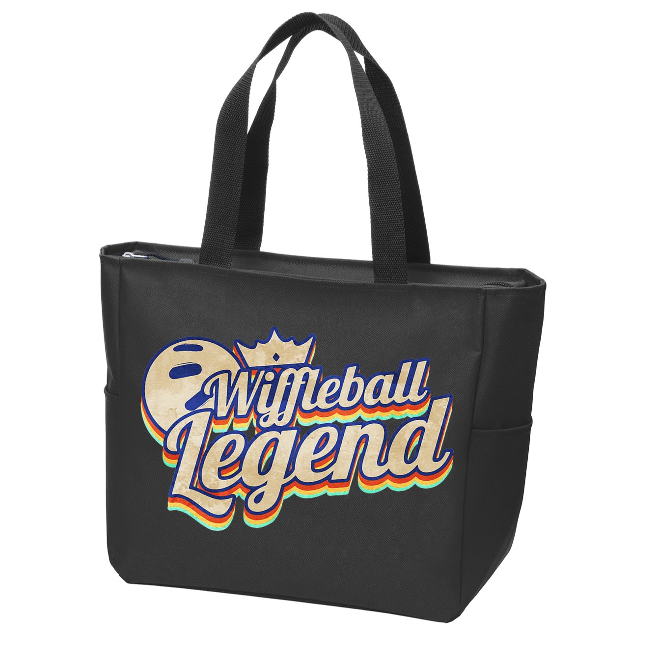Wiffleball Legend Retro Zip Tote Bag