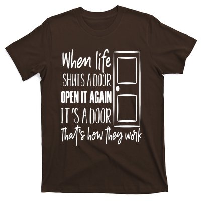 When Life Shuts A Door Loving Family T-Shirt