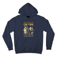 Welder Long Sleeve I Know I'm On Fire Funny Hoodie