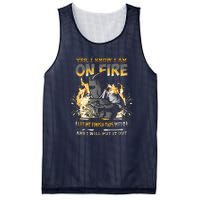 Welder Long Sleeve I Know I'm On Fire Funny Mesh Reversible Basketball Jersey Tank