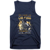 Welder Long Sleeve I Know I'm On Fire Funny Tank Top