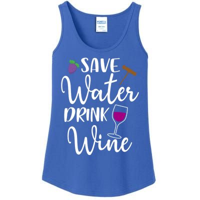 Wine Lover Save Water Wine Ing Quote Winery Gift Ladies Essential Tank