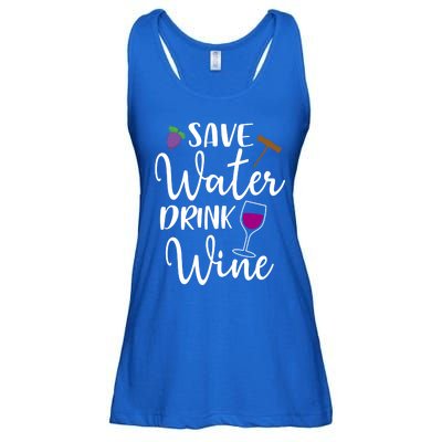 Wine Lover Save Water Wine Ing Quote Winery Gift Ladies Essential Flowy Tank