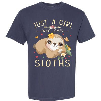Who Loves Sloths Garment-Dyed Heavyweight T-Shirt