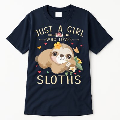 Who Loves Sloths Tall T-Shirt