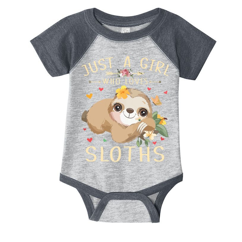 Who Loves Sloths Infant Baby Jersey Bodysuit