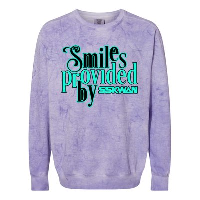 Wakaan Liquid Stranger Sskwan Le 2023 Smiles Colorblast Crewneck Sweatshirt