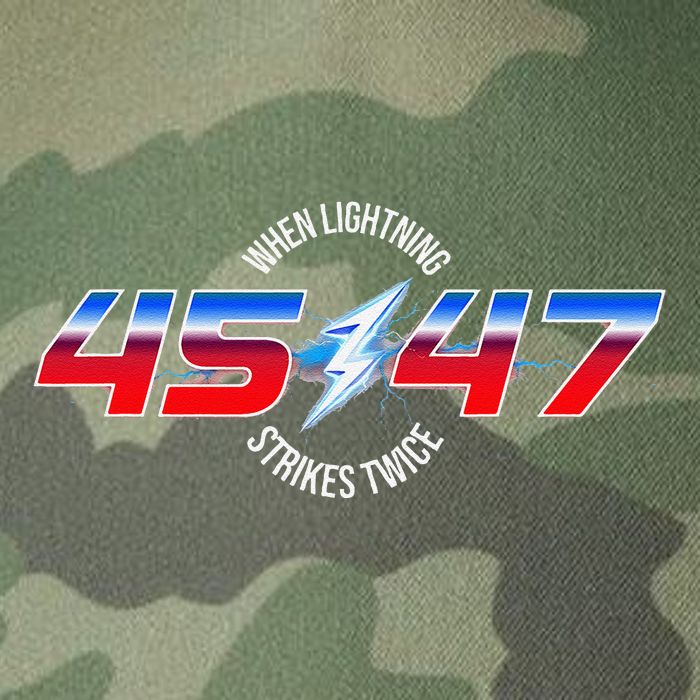 When Lightning Strikes Twice 45 47 Trump Reelection Legacy Tie Dye Trucker Hat
