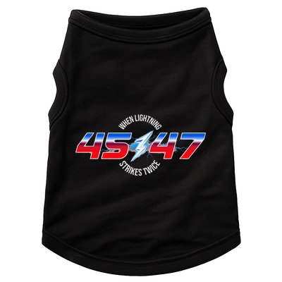 When Lightning Strikes Twice 45 47 Trump Reelection Doggie Tank