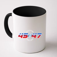 When Lightning Strikes Twice 45 47 Trump Reelection Mug