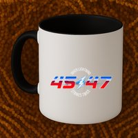 When Lightning Strikes Twice 45 47 Trump Reelection Mug