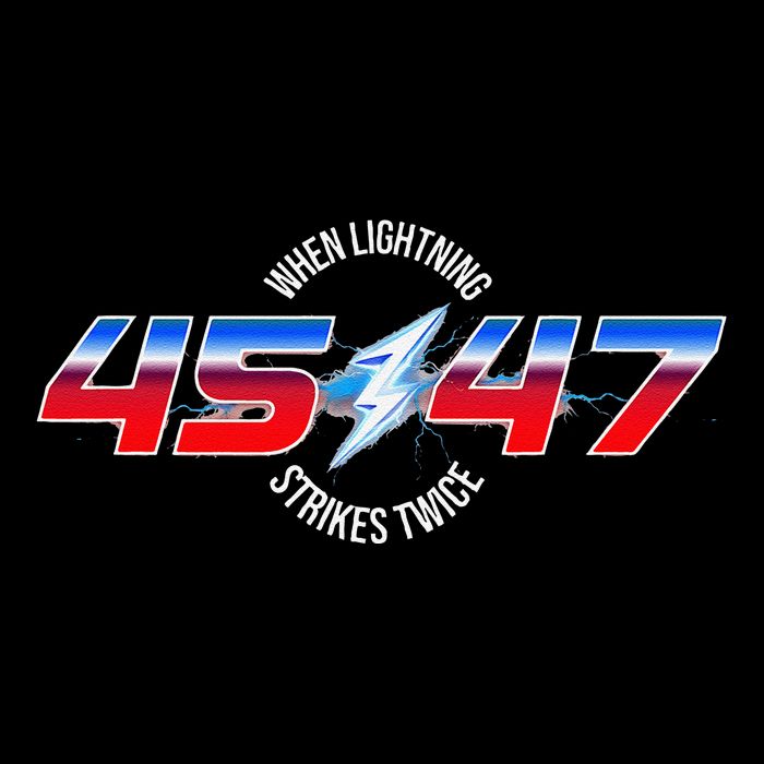 When Lightning Strikes Twice 45 47 Trump Reelection 16 in Basic Backpack