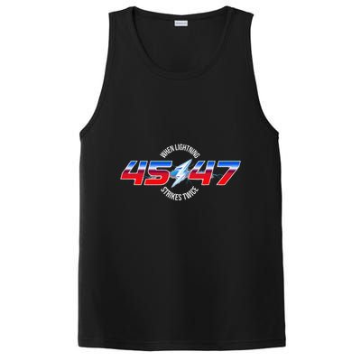 When Lightning Strikes Twice 45 47 Trump Reelection PosiCharge Competitor Tank