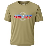 When Lightning Strikes Twice 45 47 Trump Reelection Cooling Performance Crew T-Shirt