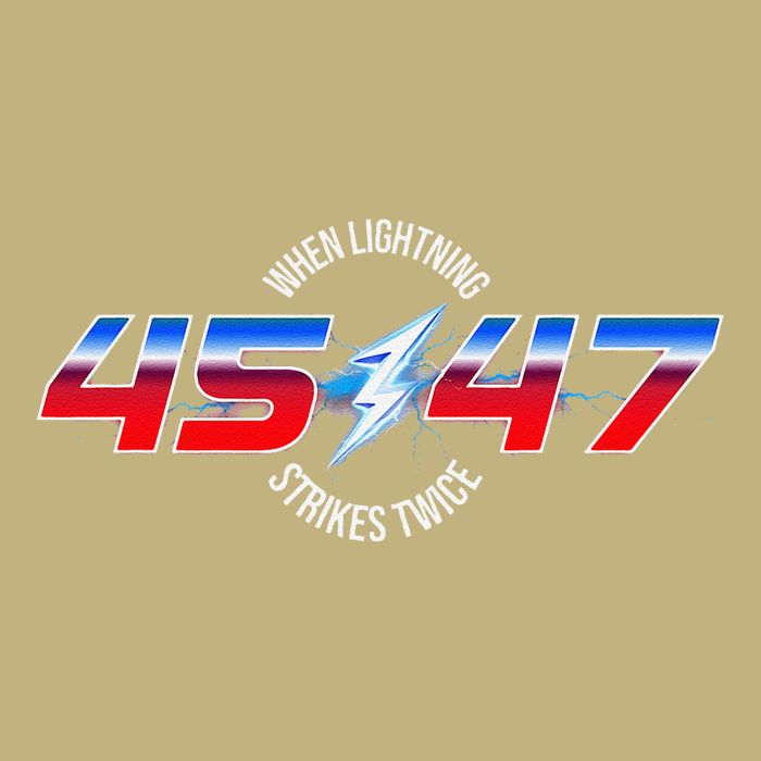 When Lightning Strikes Twice 45 47 Trump Reelection Cooling Performance Crew T-Shirt