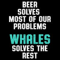 Whale Lover Solves Save The Whales Earth Day Funny Gift Impact Tech Backpack