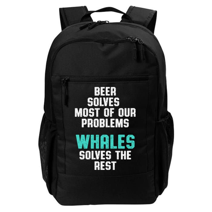 Whale Lover Solves Save The Whales Earth Day Funny Gift Backpack