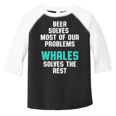 Whale Lover Solves Save The Whales Earth Day Funny Gift Toddler Fine Jersey T-Shirt