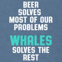 Whale Lover Solves Save The Whales Earth Day Funny Gift Garment-Dyed Sweatshirt