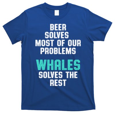 Whale Lover Solves Save The Whales Earth Day Funny Gift T-Shirt