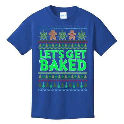 Weed Lover Stoner Ugly Christmas Gift Marijuana Gift Kids T-Shirt