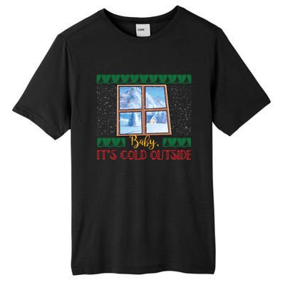 Winter Landscape Snow Christmas ItS Cold Outside Meaningful Gift Tall Fusion ChromaSoft Performance T-Shirt