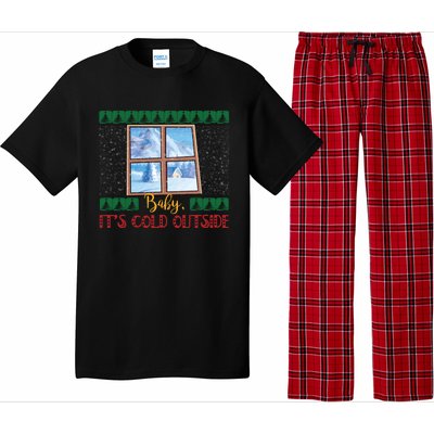 Winter Landscape Snow Christmas ItS Cold Outside Meaningful Gift Pajama Set