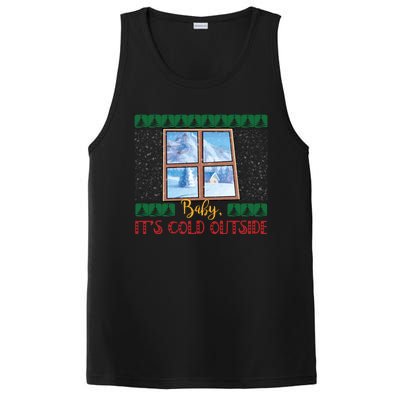 Winter Landscape Snow Christmas ItS Cold Outside Meaningful Gift PosiCharge Competitor Tank