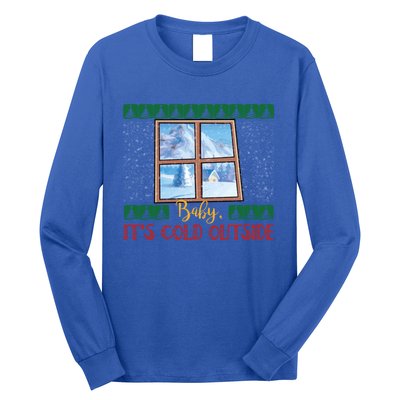 Winter Landscape Snow Christmas ItS Cold Outside Meaningful Gift Long Sleeve Shirt