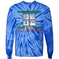 Winter Landscape Snow Christmas ItS Cold Outside Meaningful Gift Tie-Dye Long Sleeve Shirt