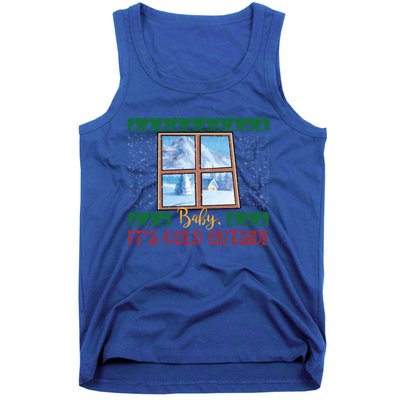 Winter Landscape Snow Christmas ItS Cold Outside Meaningful Gift Tank Top