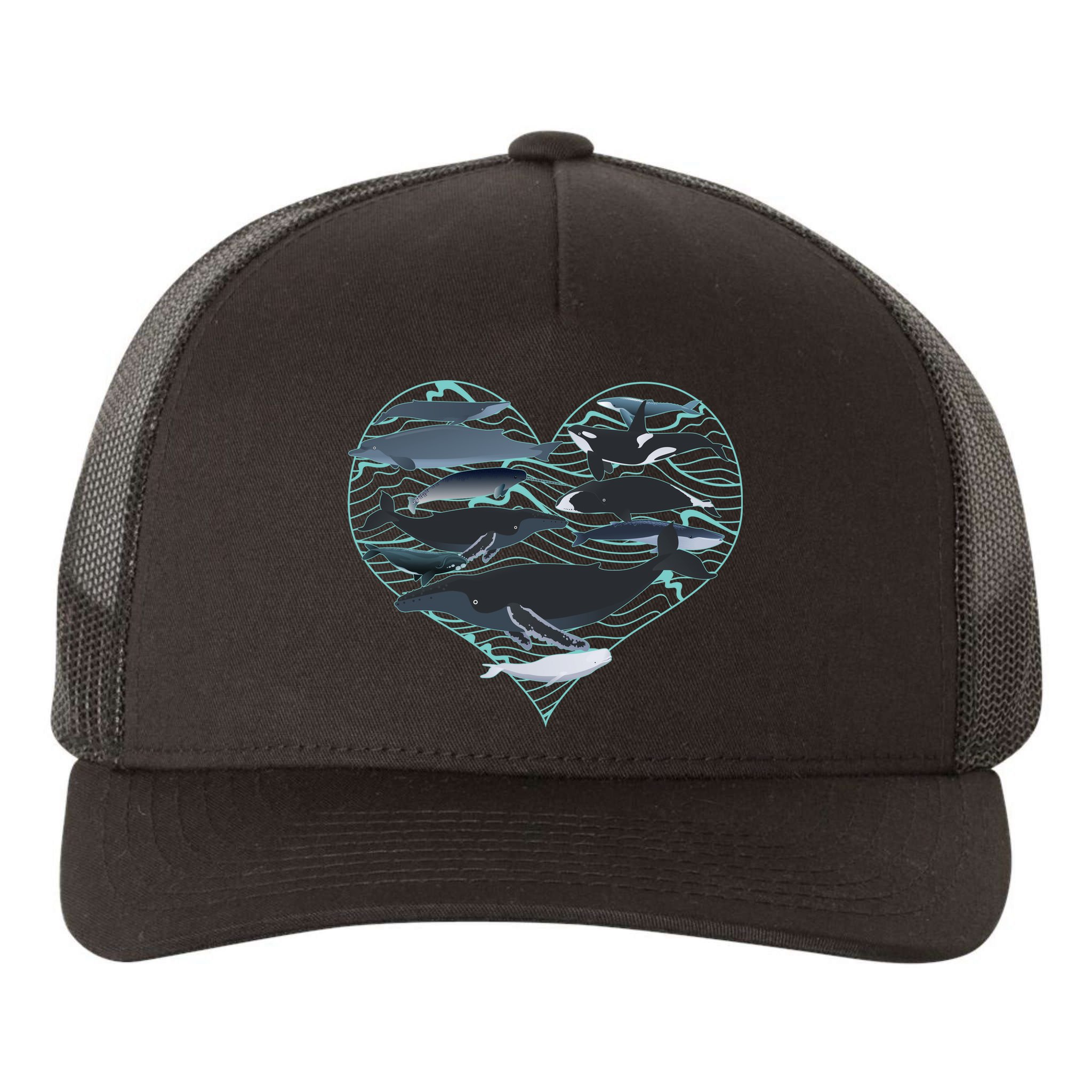 Whale Lover Save The Whales Yupoong Adult 5-Panel Trucker Hat