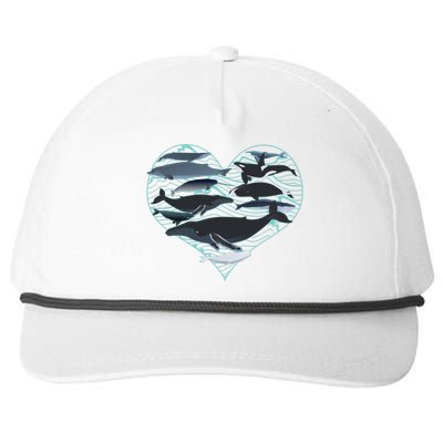 Whale Lover Save The Whales Snapback Five-Panel Rope Hat