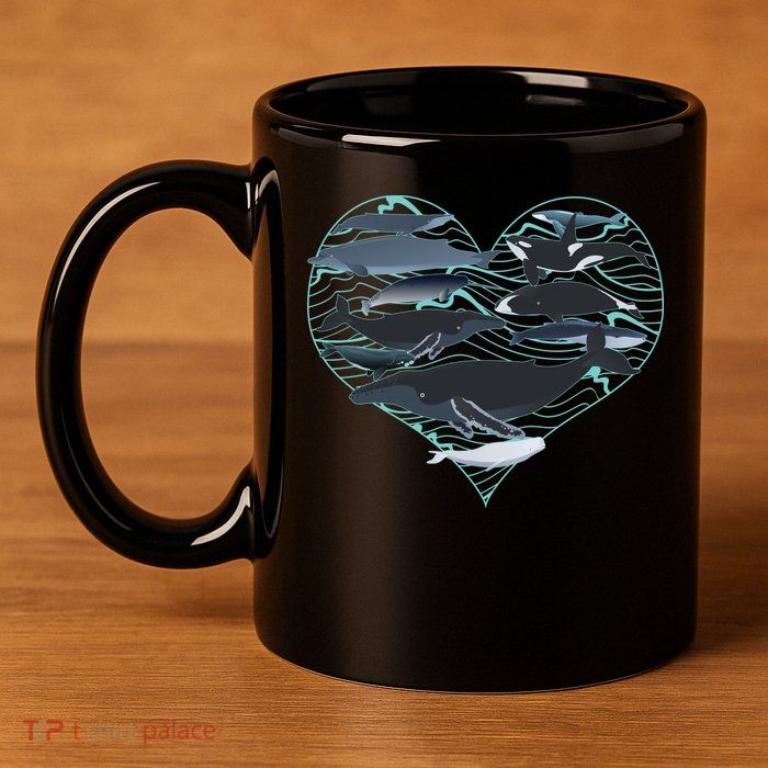 Whale Lover Save The Whales 11oz C Handle Ceramic Mug