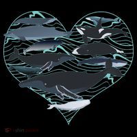Whale Lover Save The Whales Drawstring Bag