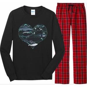 Whale Lover Save The Whales Long Sleeve Pajama Set