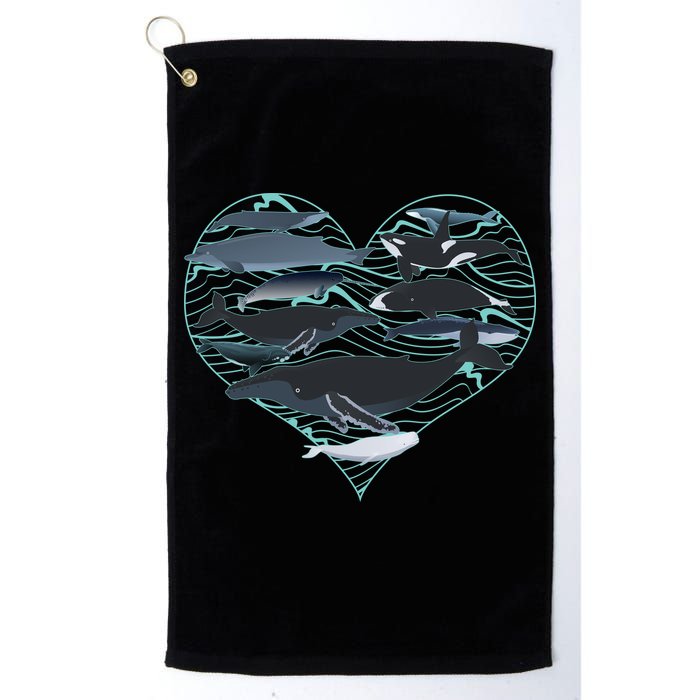 Whale Lover Save The Whales Golf Towel