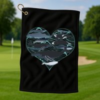 Whale Lover Save The Whales Golf Towel