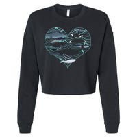 Whale Lover Save The Whales Cropped Pullover Crew