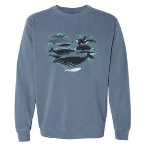 Whale Lover Save The Whales Garment-Dyed Sweatshirt