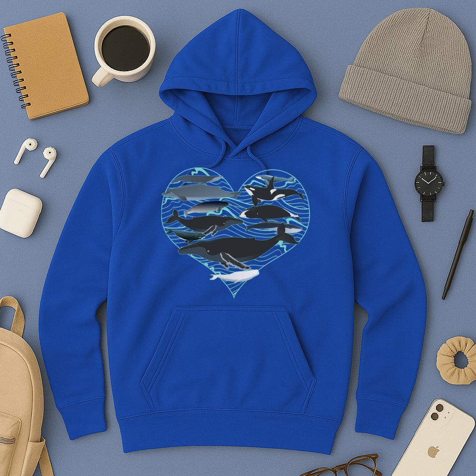 Whale Lover Save The Whales Hoodie