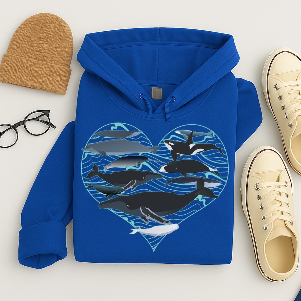 Whale Lover Save The Whales Hoodie