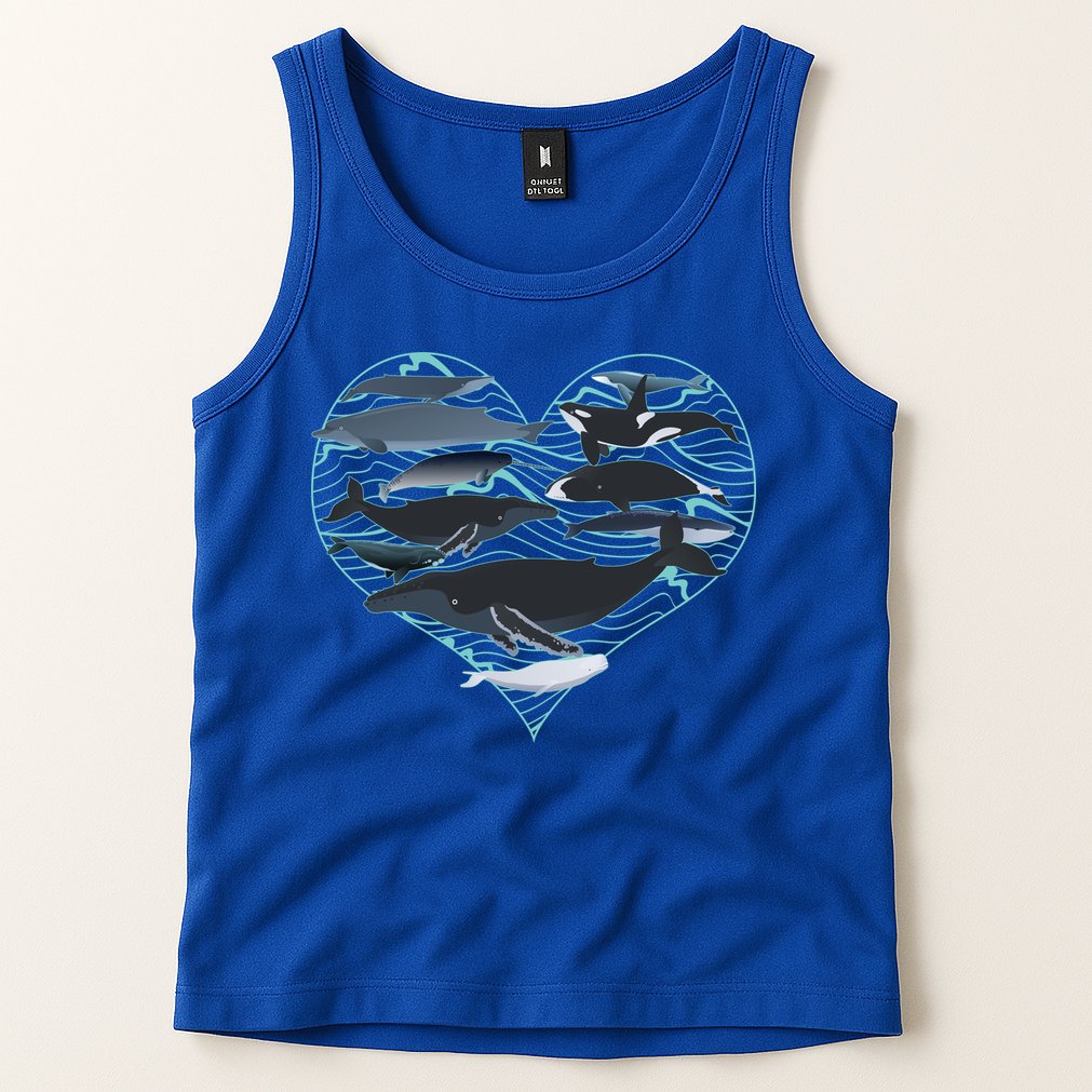 Whale Lover Save The Whales Tank Top