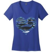 Whale Lover Save The Whales Women's V-Neck T-Shirt