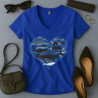 Whale Lover Save The Whales Women's V-Neck T-Shirt
