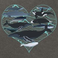 Whale Lover Save The Whales Cotton Canvas Backpack