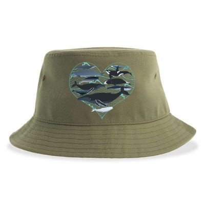 Whale Lover Save The Whales Sustainable Bucket Hat