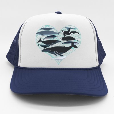 Whale Lover Save The Whales Trucker Hat