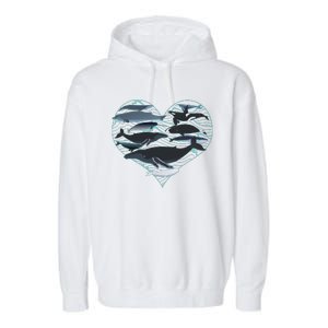 Whale Lover Save The Whales Garment-Dyed Fleece Hoodie